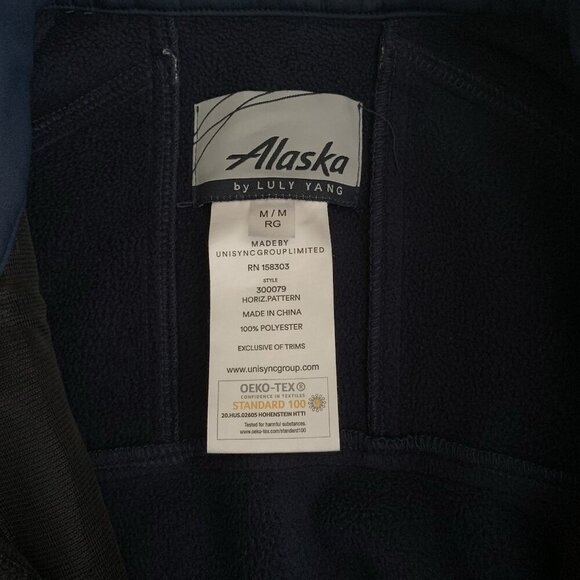 Alaska By Luly Yang Soft Shell Jacket Men’s M Oeko-Tex Horizon Full Zip Blue - Picture 10 of 11